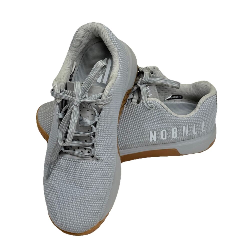 NOBULL Light Gray Mesh Sneakers with Gum Sole